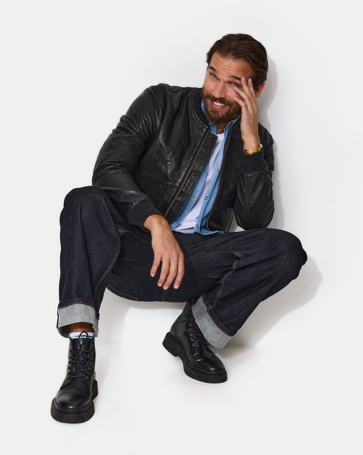 EMBER BLACK LEATHER JACKET