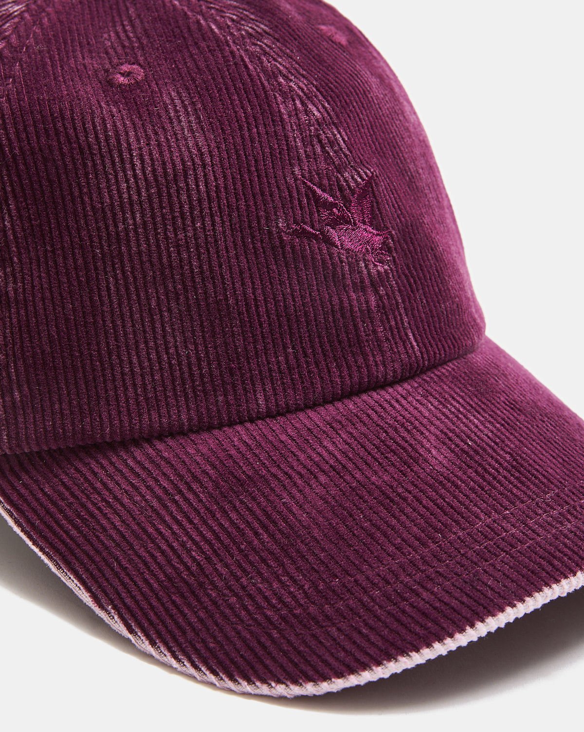 ELVET WASHED BURGUNDY faded velvet cap