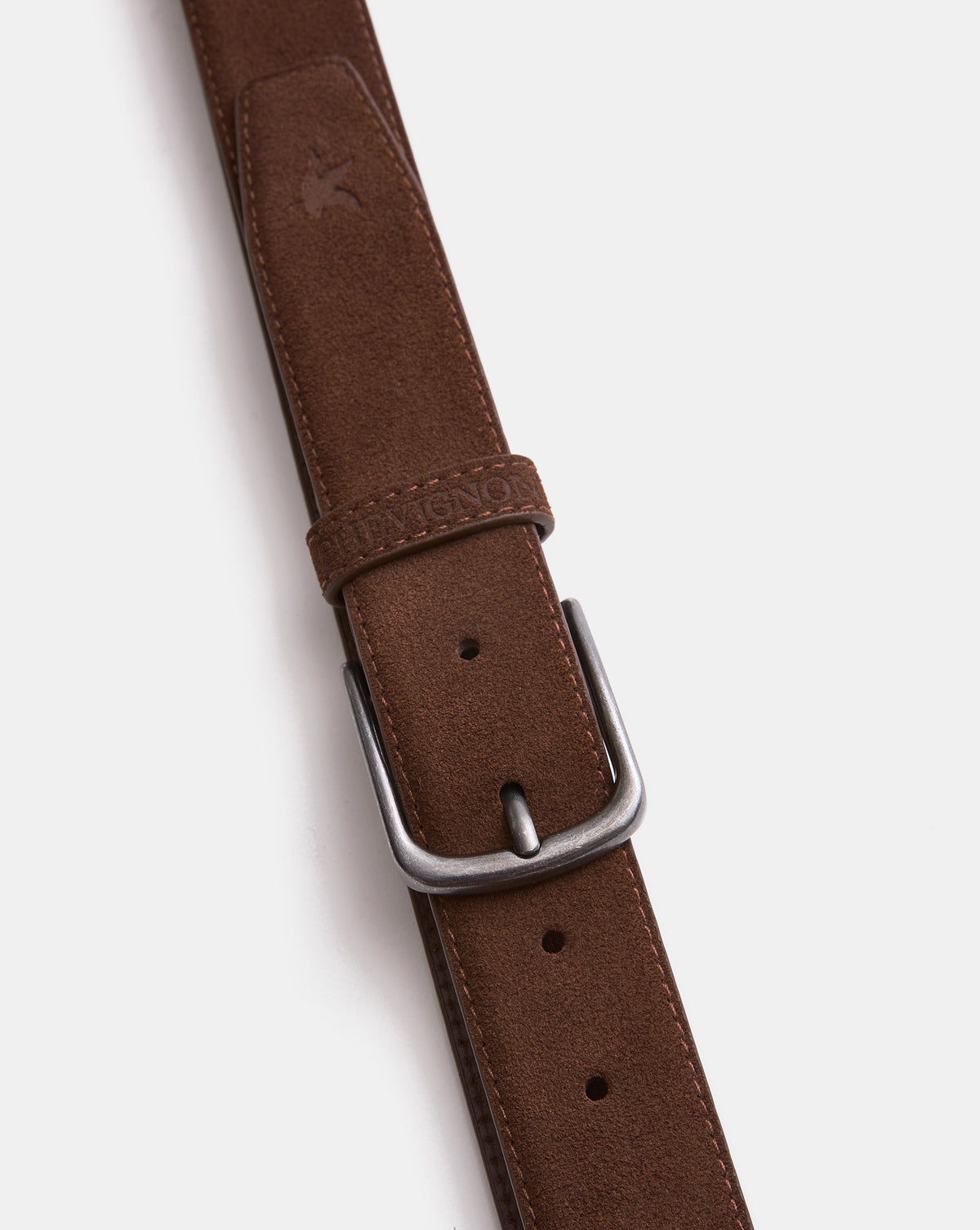 Veloursledergürtel Braun EQUINOX