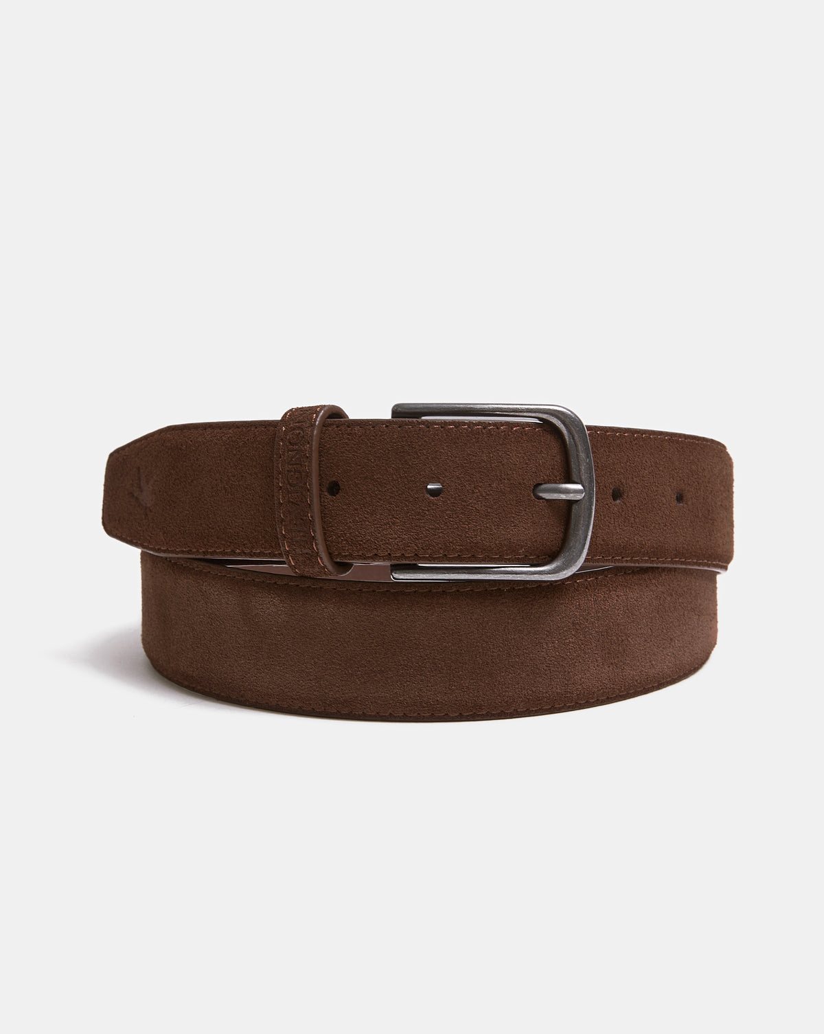 Veloursledergürtel Braun EQUINOX