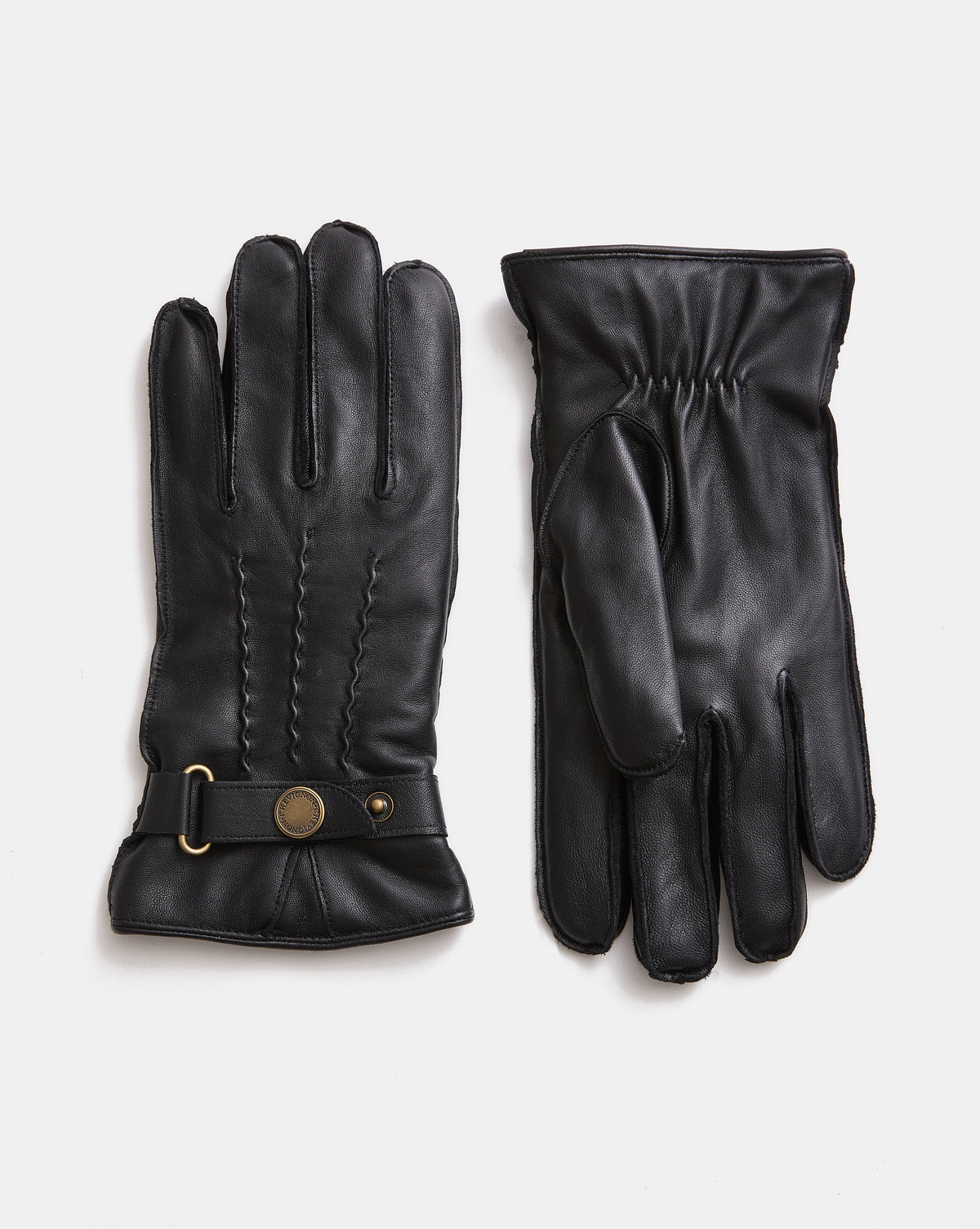 Leather gloves 3-PLY BLACK GLOVES