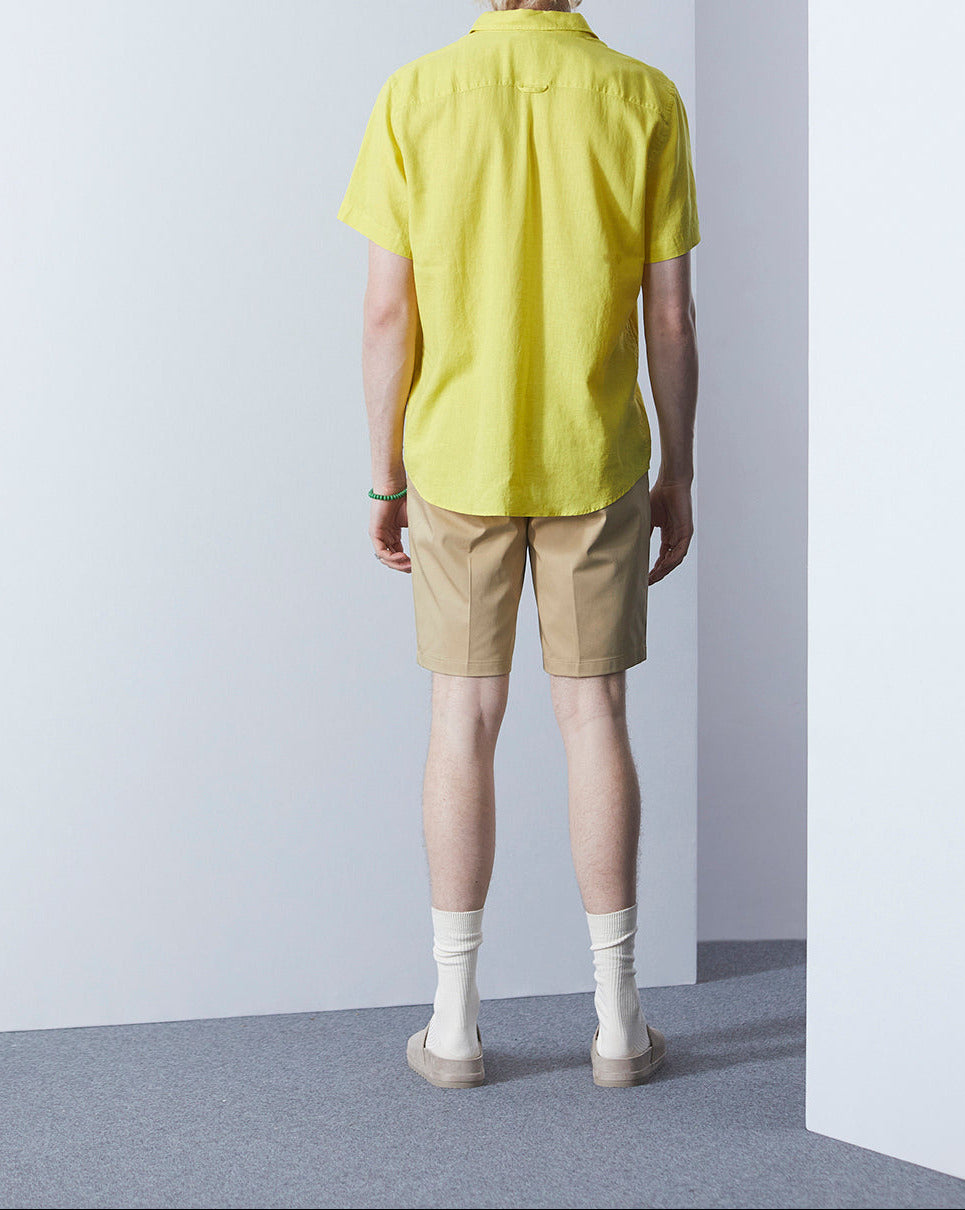 CHEMISE EN LIN SHORT TOGS JAUNE