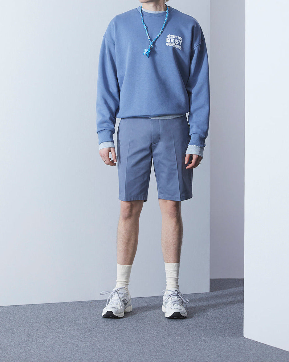 BLAUES OVERSIZE-SWEATSHIRT