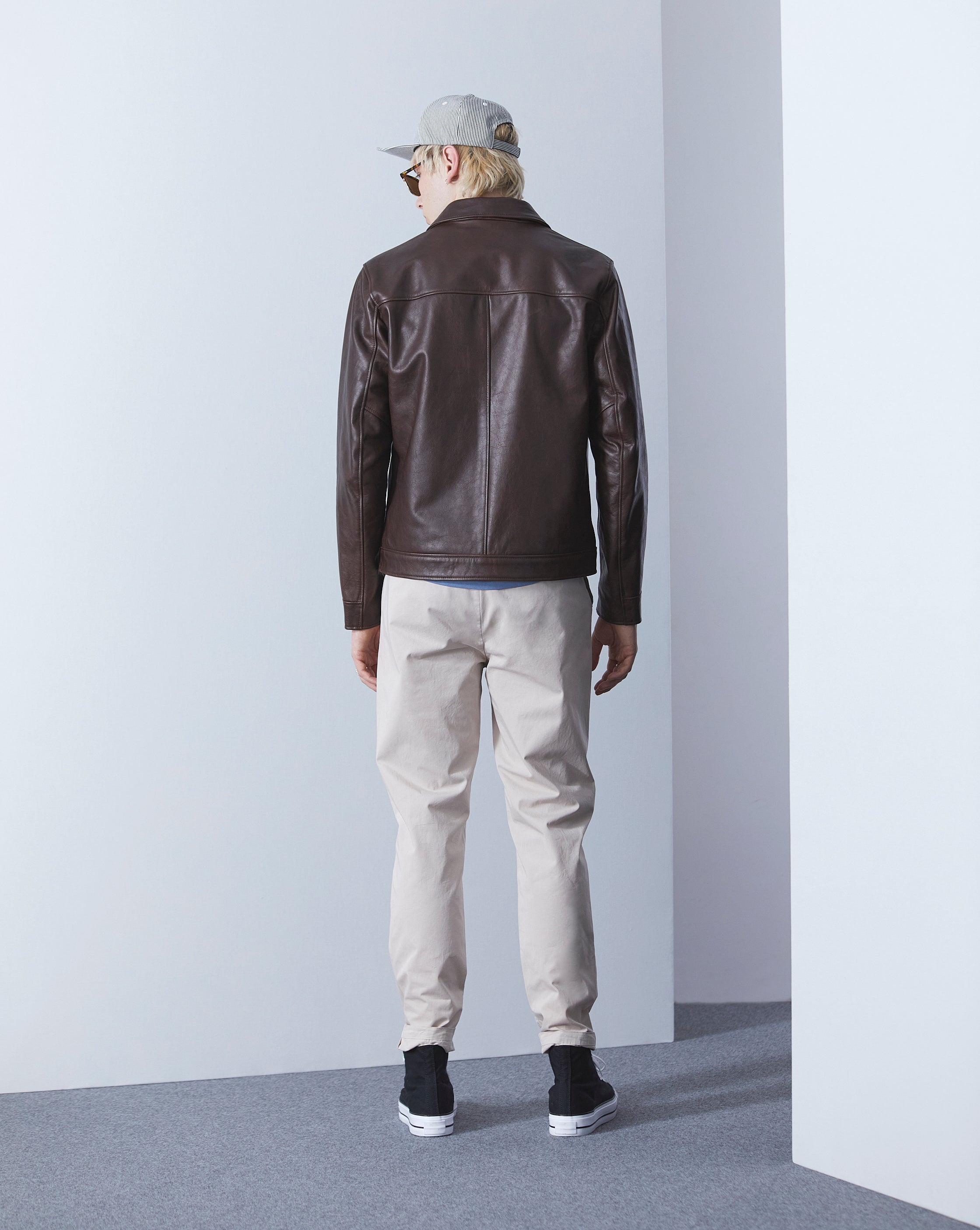 BROWN MOTOR JACKET