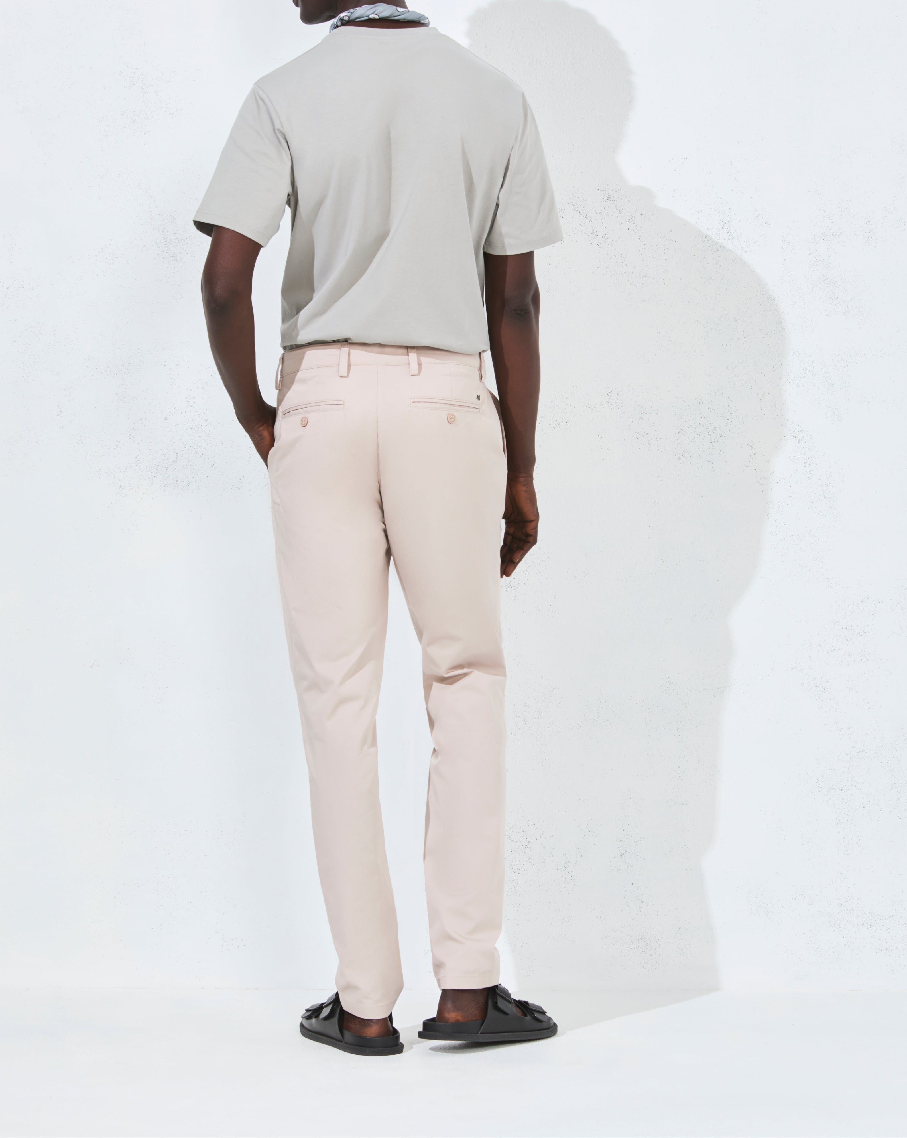 DUCK FOLD IVANA BEIGE TROUSERS