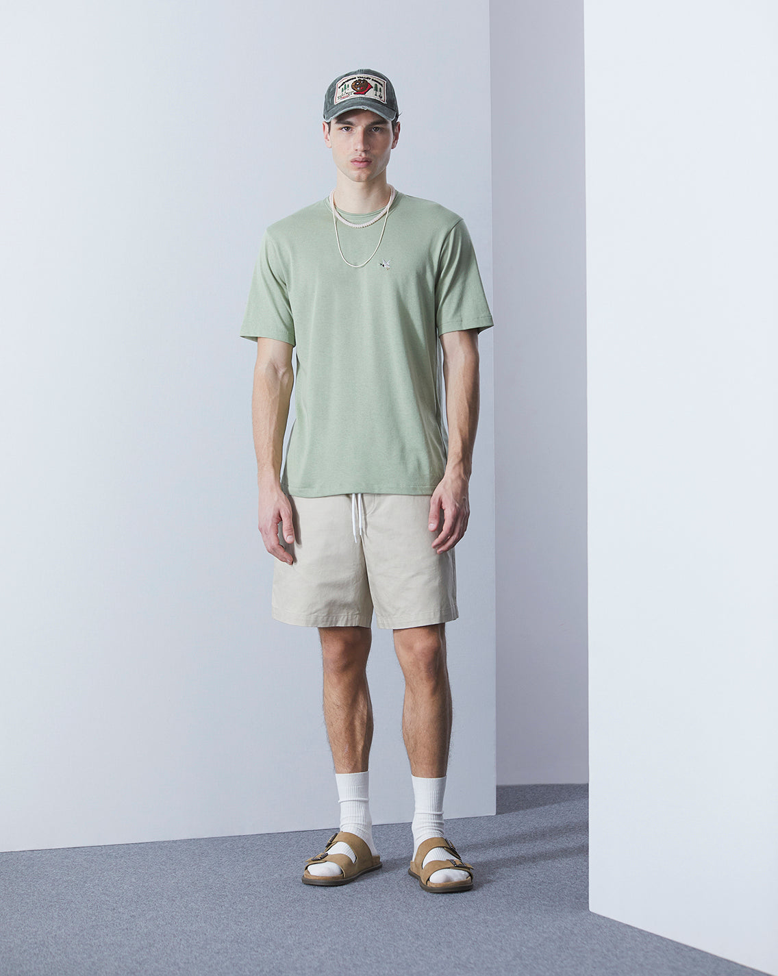 DUCK TEE HELLGRÜNES T-SHIRT