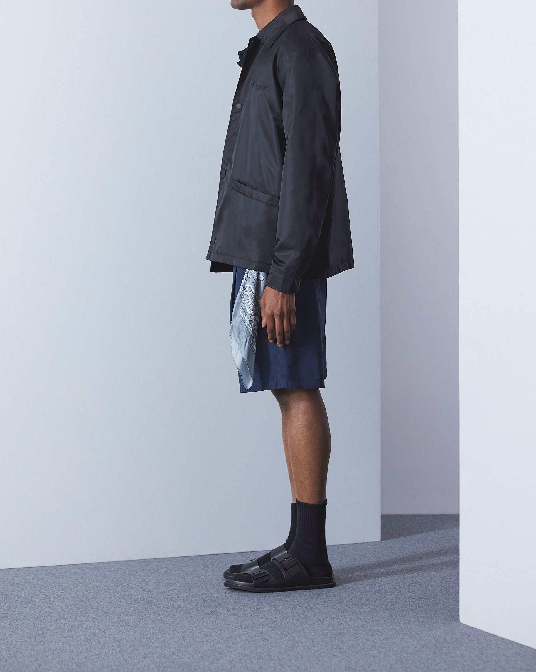 SCHWARZE TRAINERJACKE