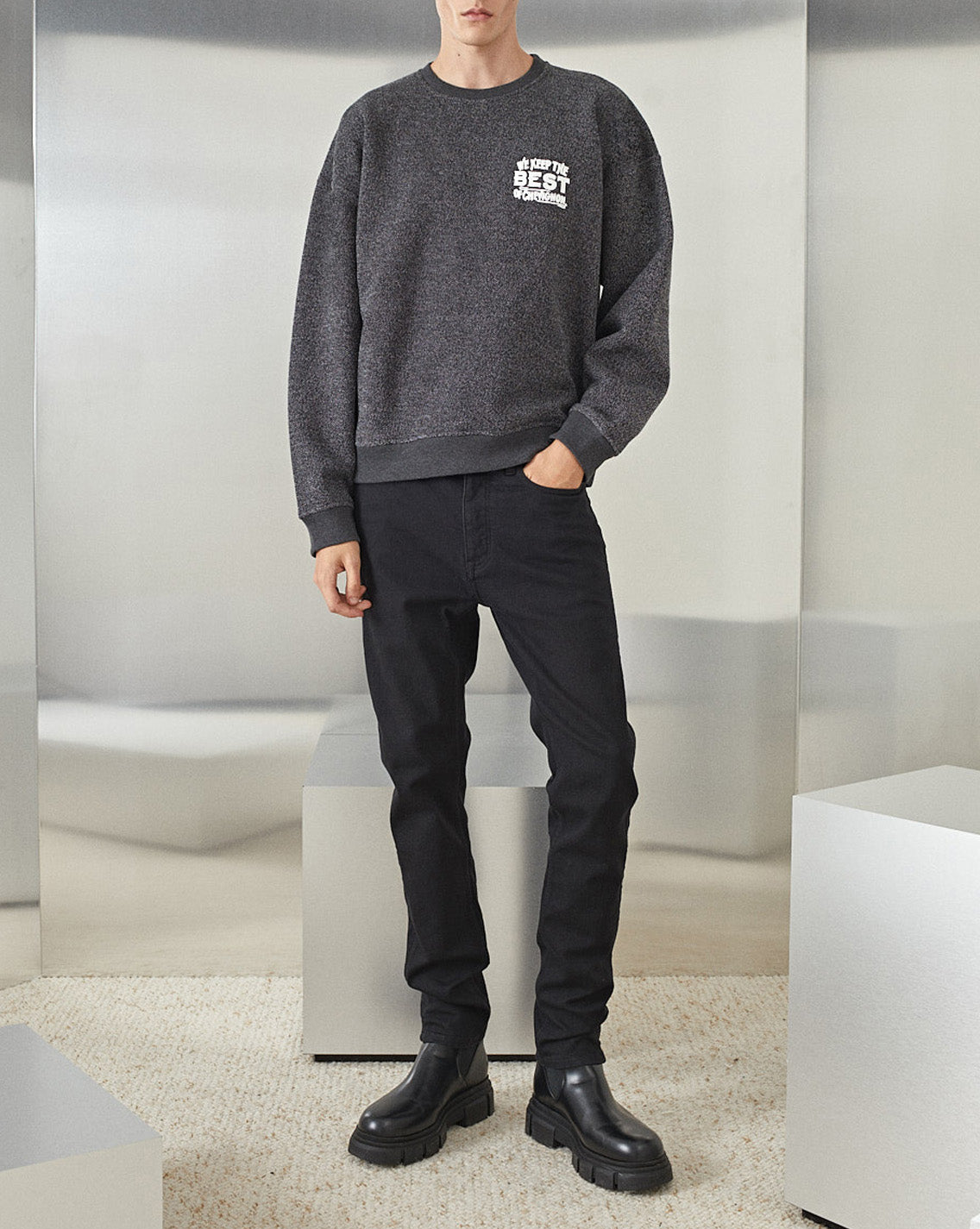 BESTES SWEATSHIRT SCHWARZES SWEATSHIRT