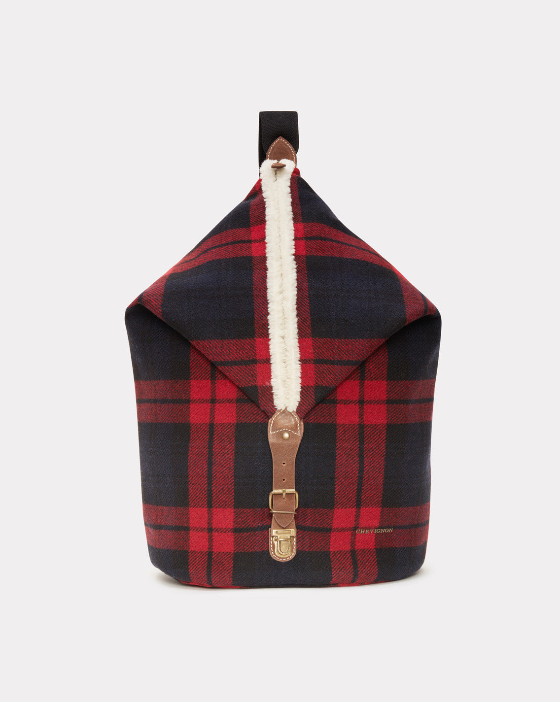 SAC POLOCHON EN LAINE ROUGE