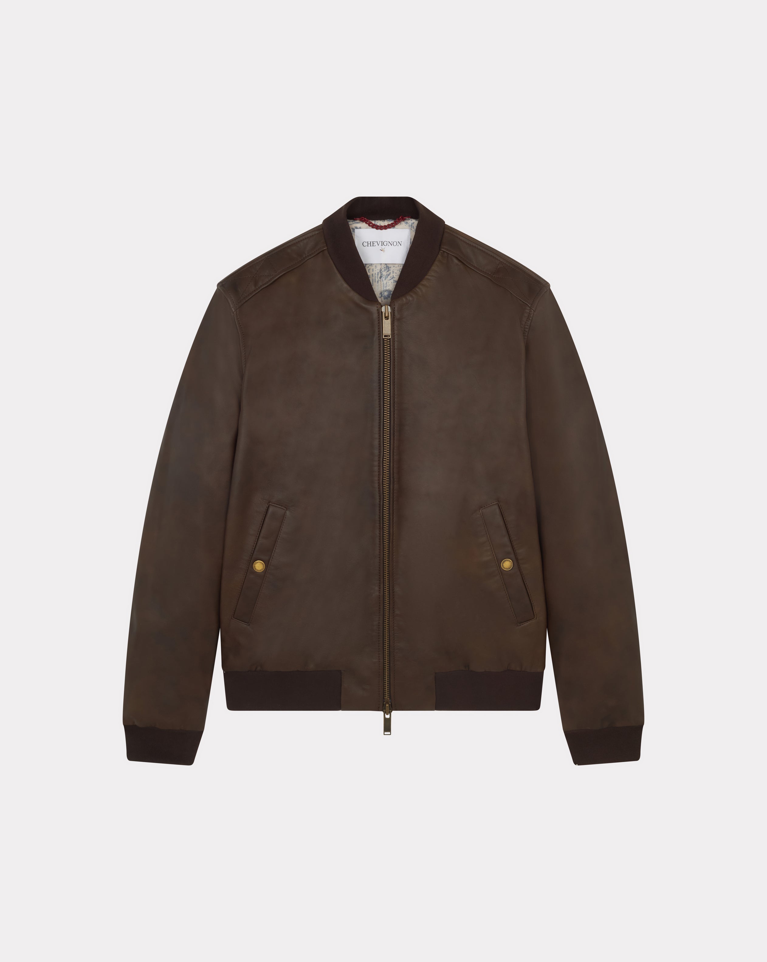 BLOUSON TEDDY BRUSH MARRON